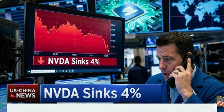Nvidia stock sinks 4%: are Washington’s China AI chip delays spooking markets?